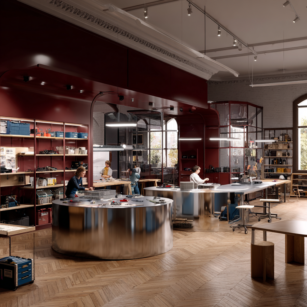 Collective spaces support learning, making, and experimentation.
They enable participation without pressure.