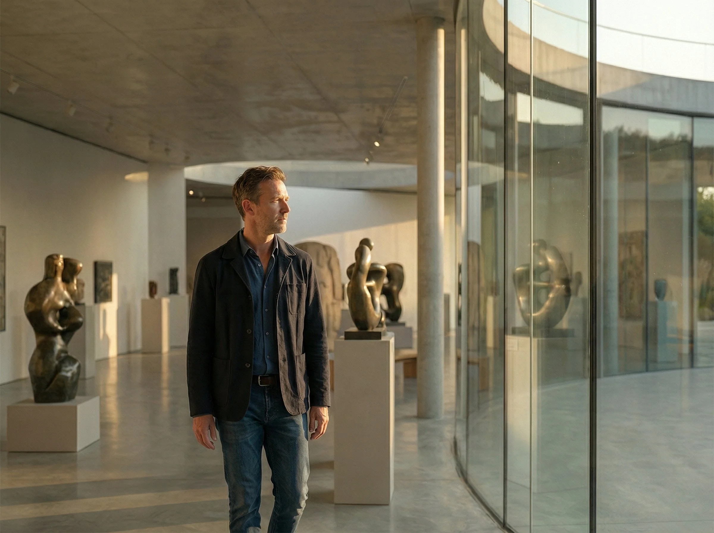 The museum reveals itself in fragments. Each opening offers a partial view, inviting discovery rather than giving everything at once.