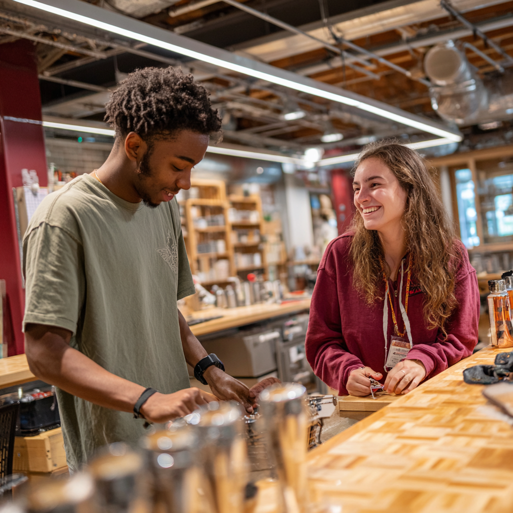 Shared activities create natural moments of connection.
Interaction emerges through doing, not through obligation.