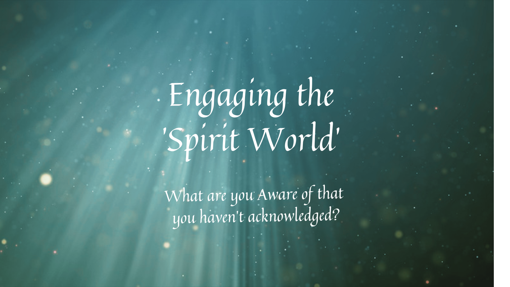 Talk To The Entities