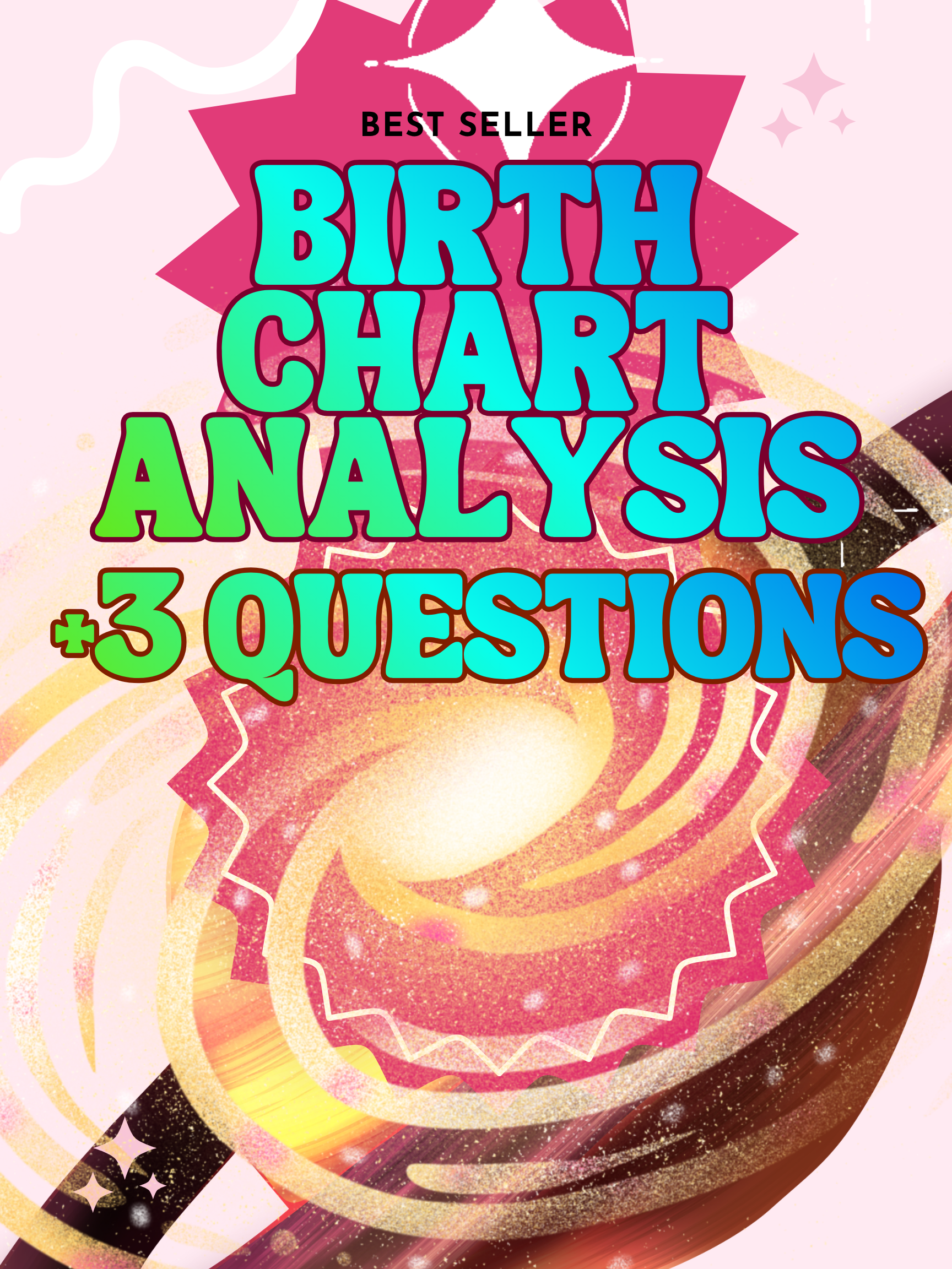 Birth Chart Analysis + 3 Questions (Emailed)