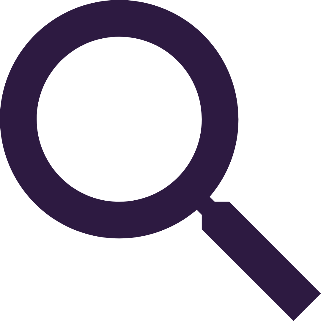 An icon of a magnifying glass.