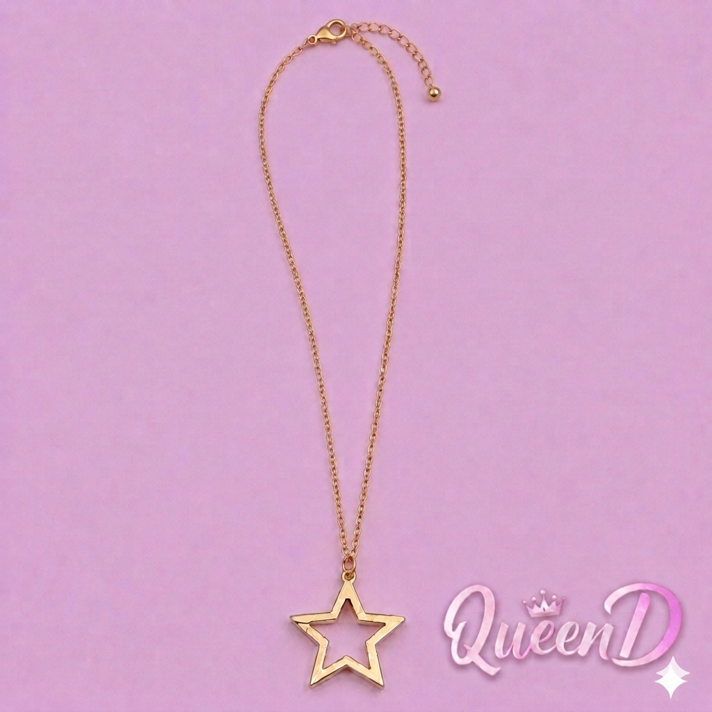 Queen D – Hollow Gleam Star Necklace