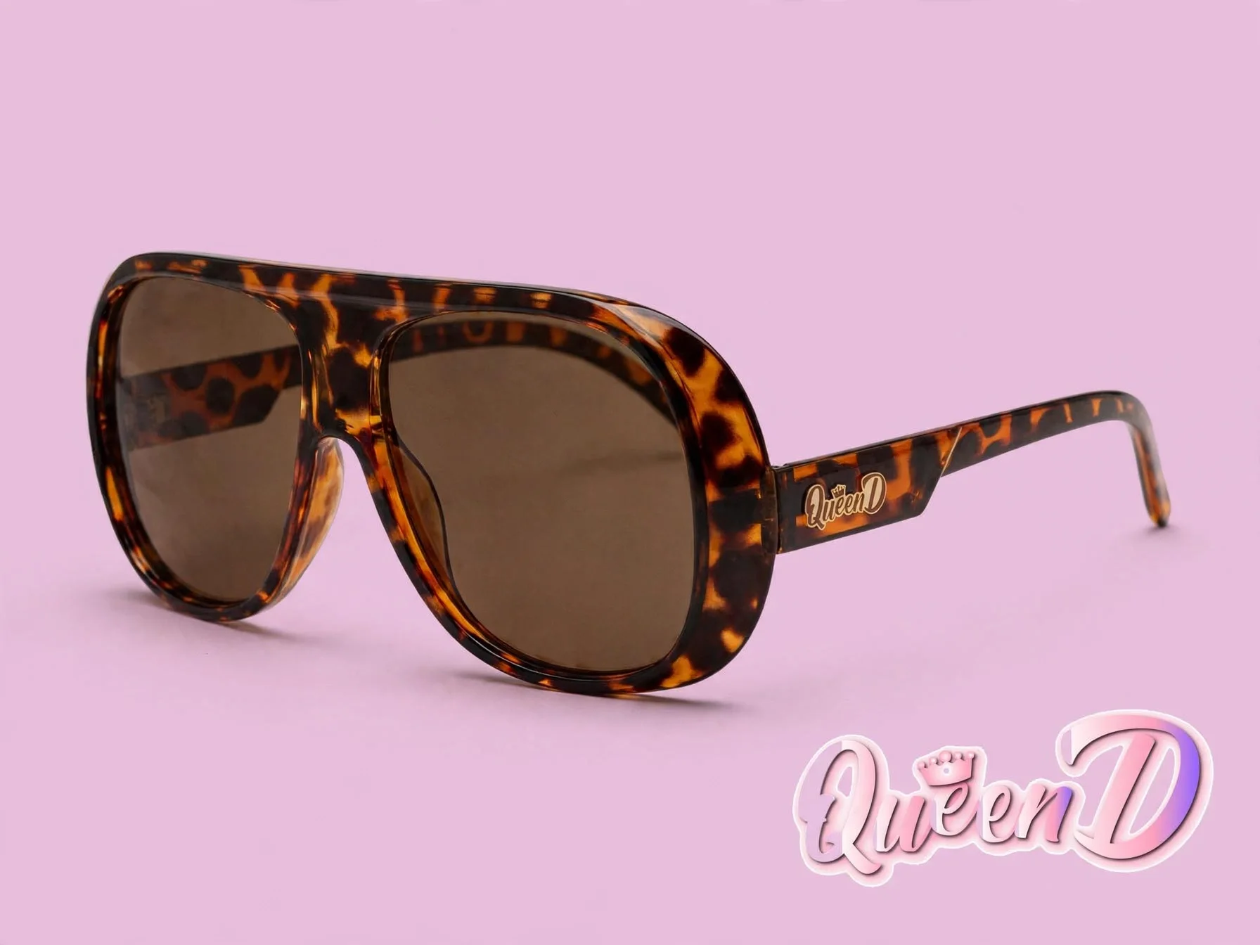 Queen D – Tortoise Sunset Aviator Sunglasses