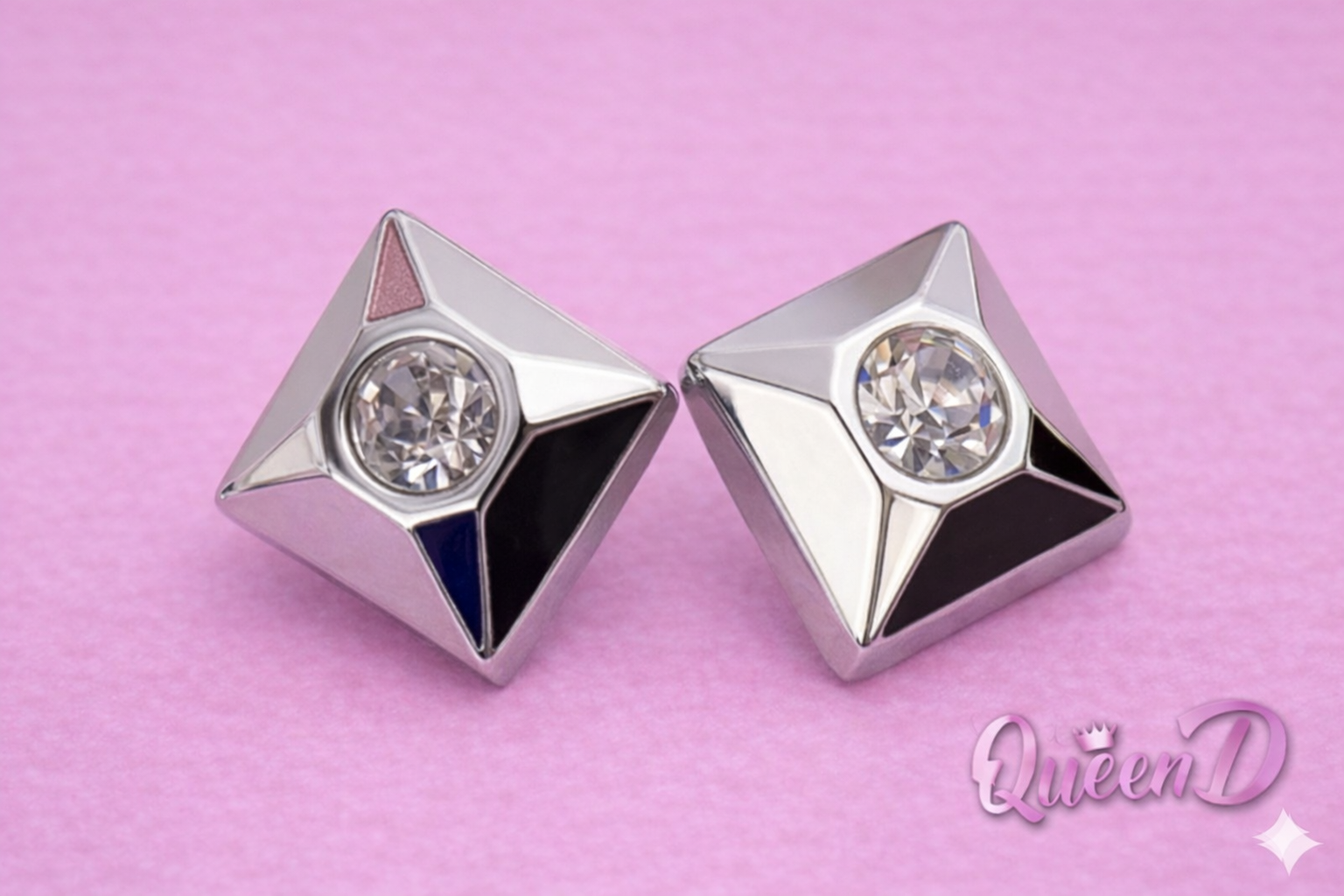 Queen D – Prism Gem Stud Earrings
