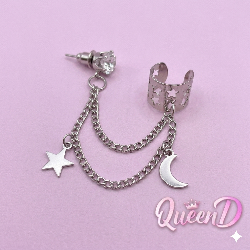 Queen D – Celestial Chains Ear Cuff