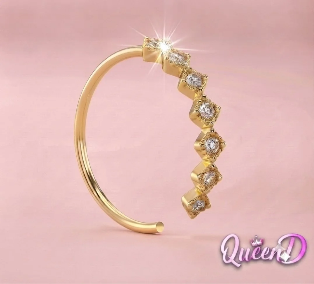 Queen D – Diamond Hoop Piercing
