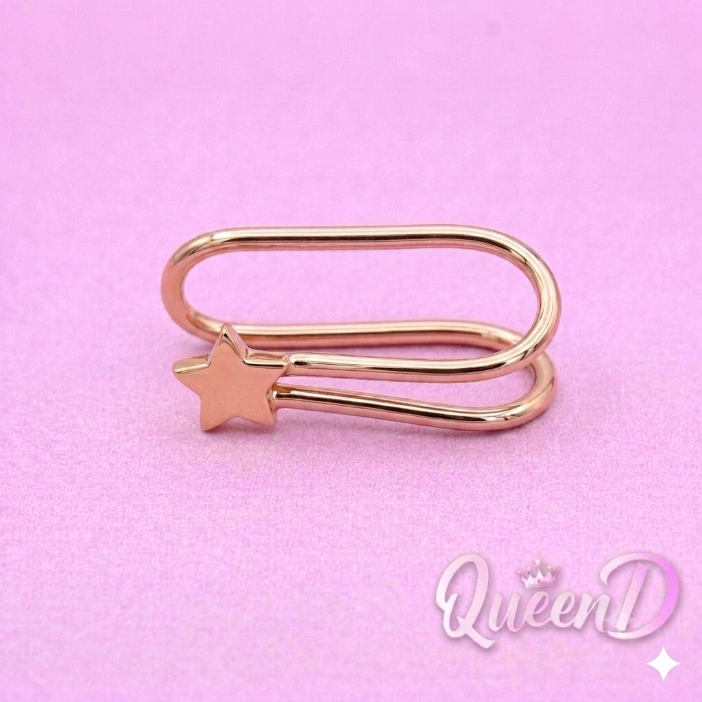 Queen D – Rose Starfall Ear Cuff