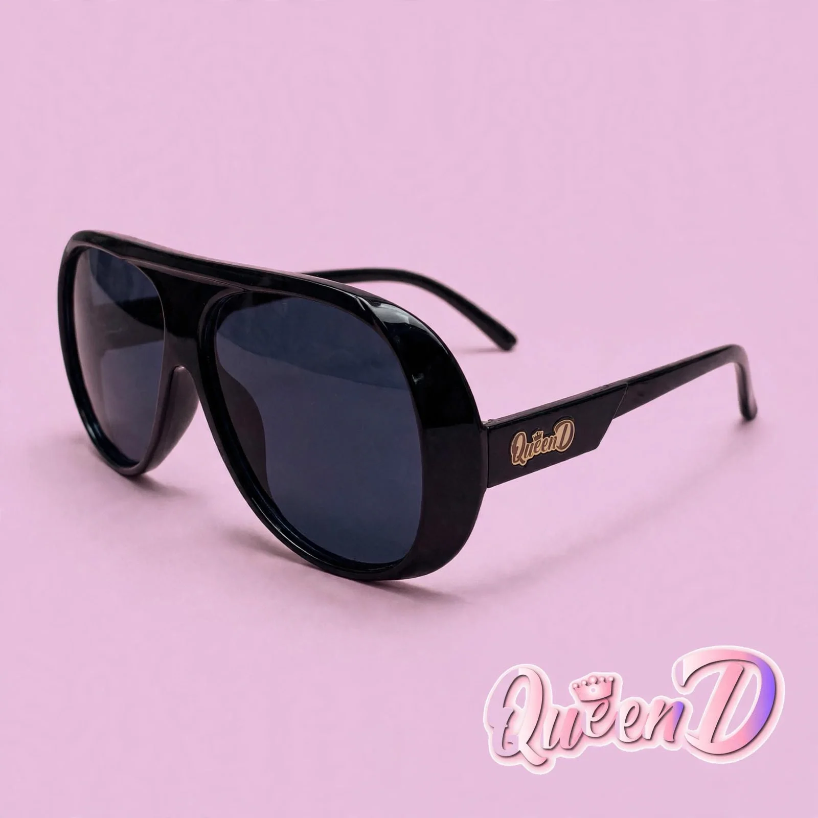 Queen D – Obsidian Oversized Sunglasses