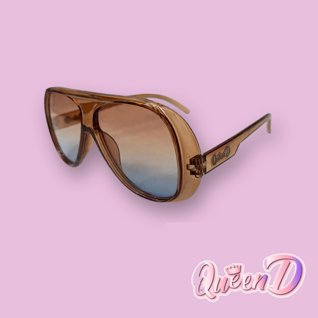 Queen D – Sunset Gradient Aviator Sunglasses