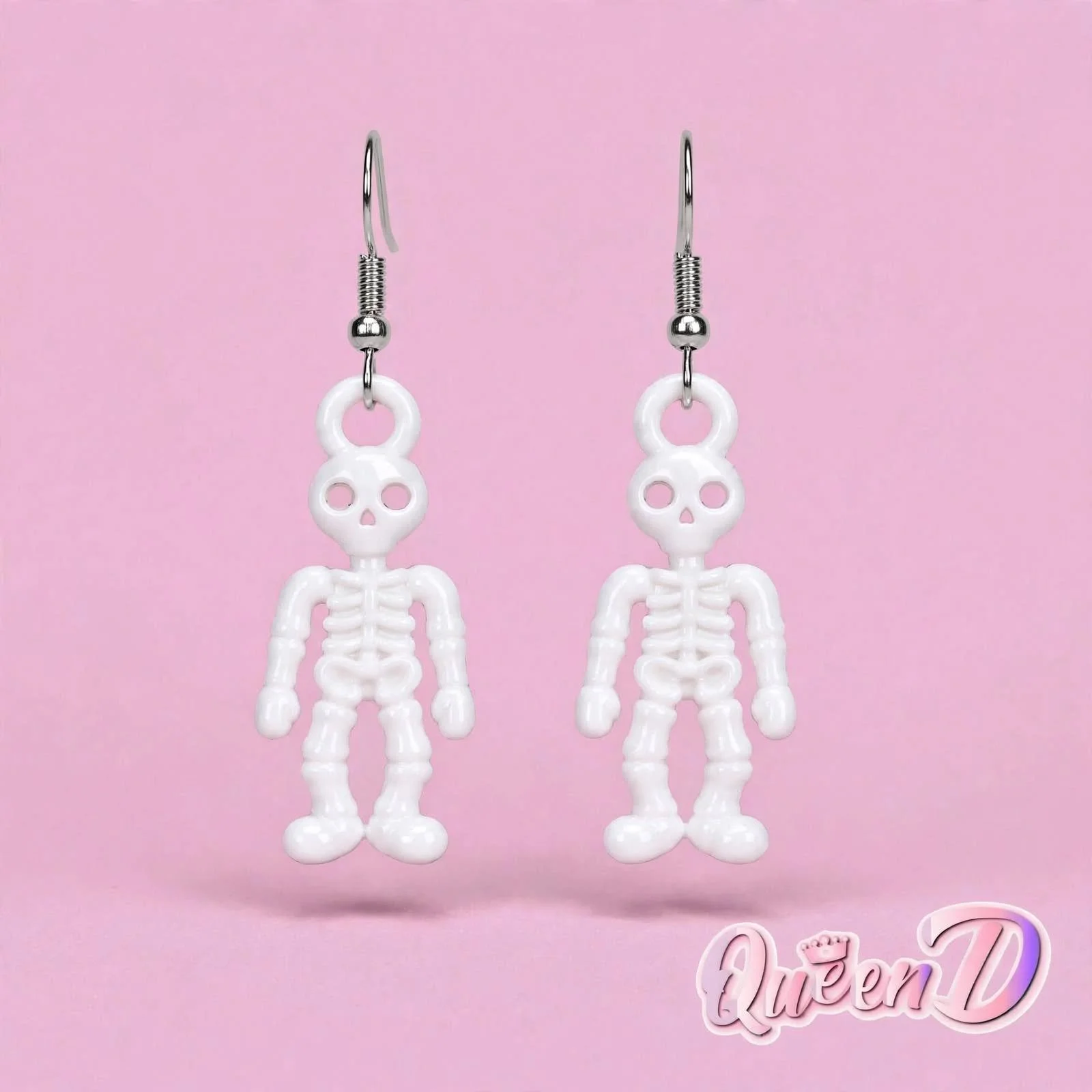 Queen D – Bone Figure Drop Earrings