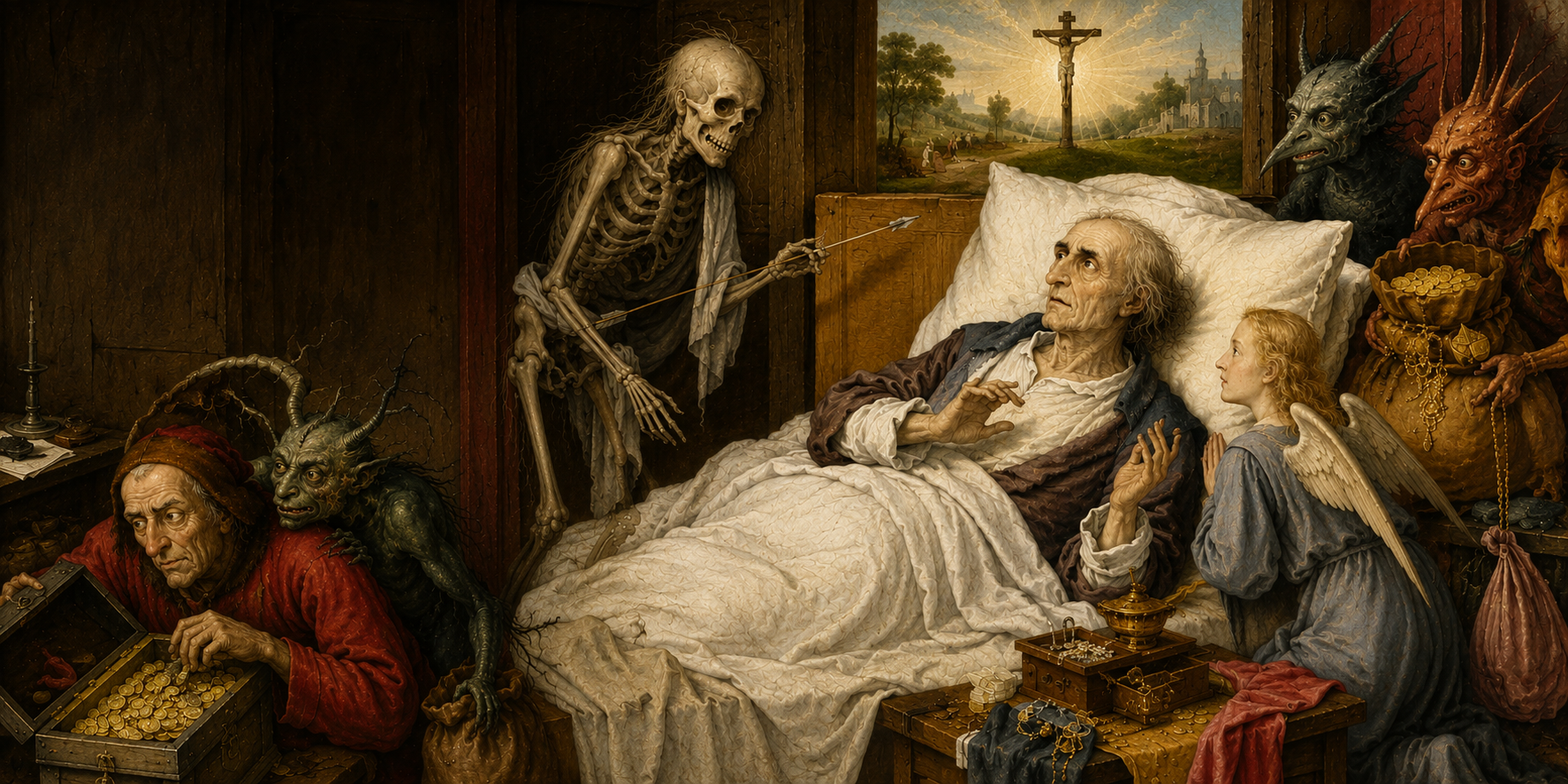 Bosch's Death and the Miser: A Final Choice Between Heaven and Gold