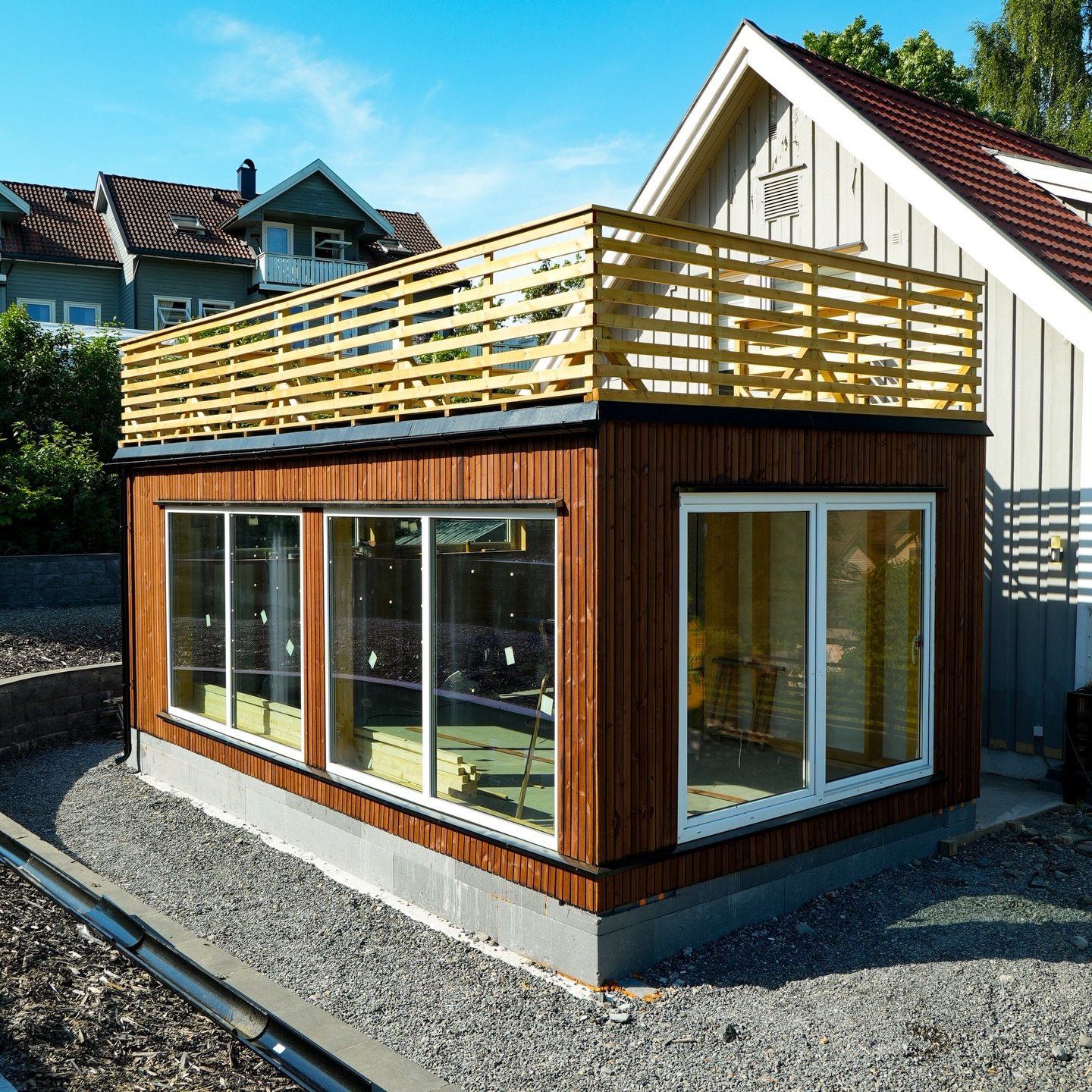 Tilbygg med takterrasse