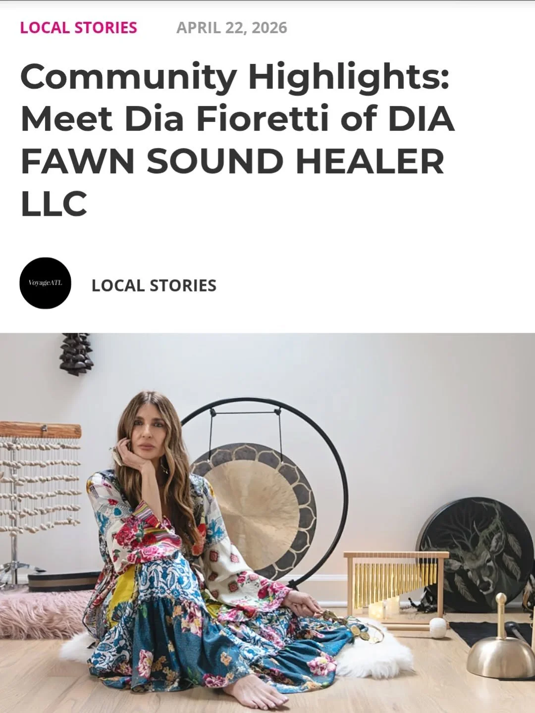 It was an honor to be asked to participate In my local publication "Voyage Atlanta magazine" Hidden Gems of Atlanta Inspiring Stories Series and tell my story and share my business with my community. 

Link to story is in my bio. 

~Dia 🦌