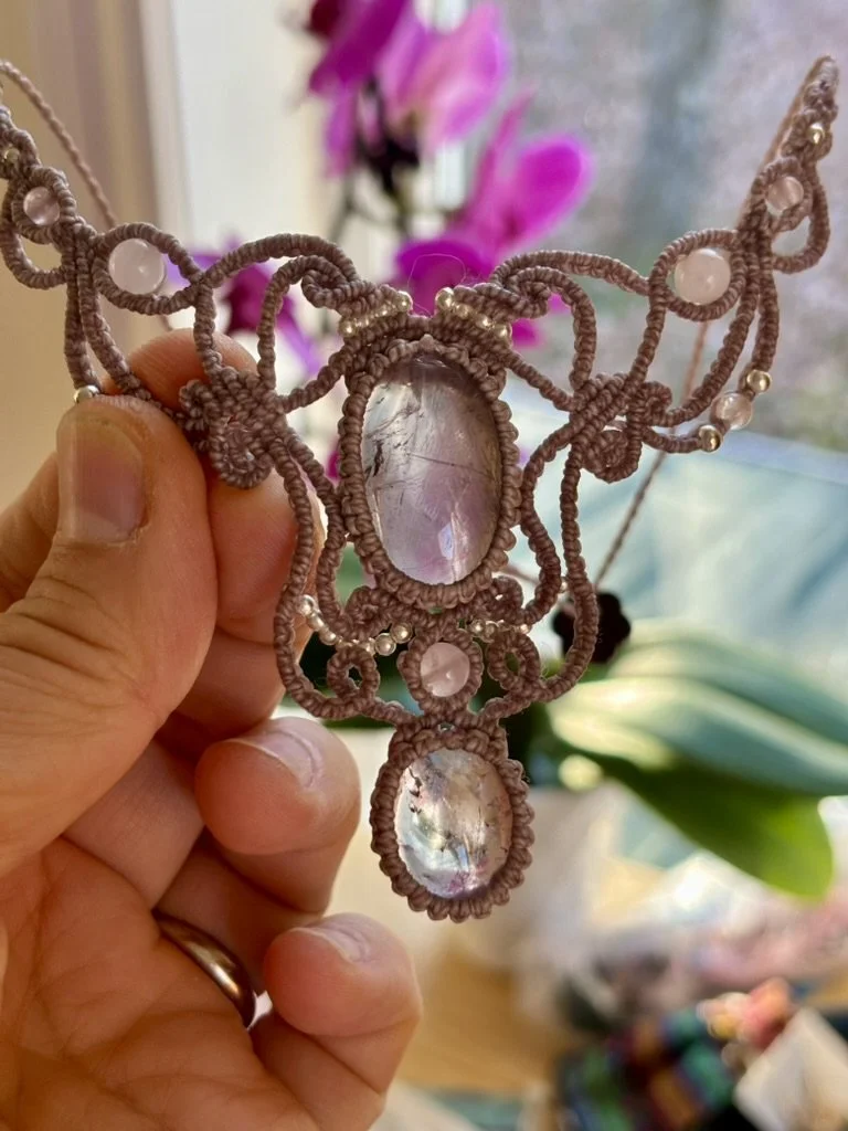 Collier "Dentelle d'améthyste"