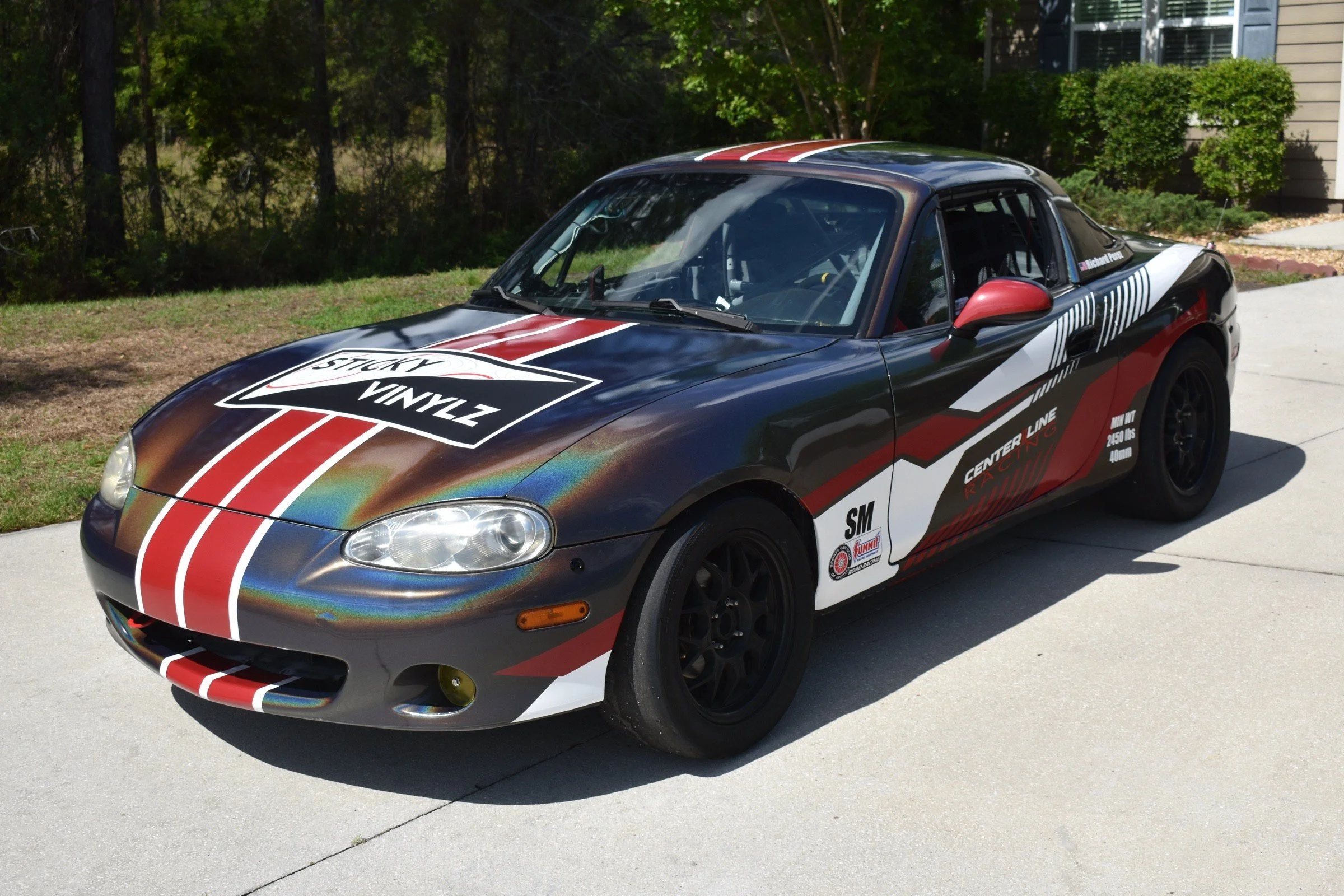Centerline Racing #12 Mazda Spec Miata, front three-quarter view