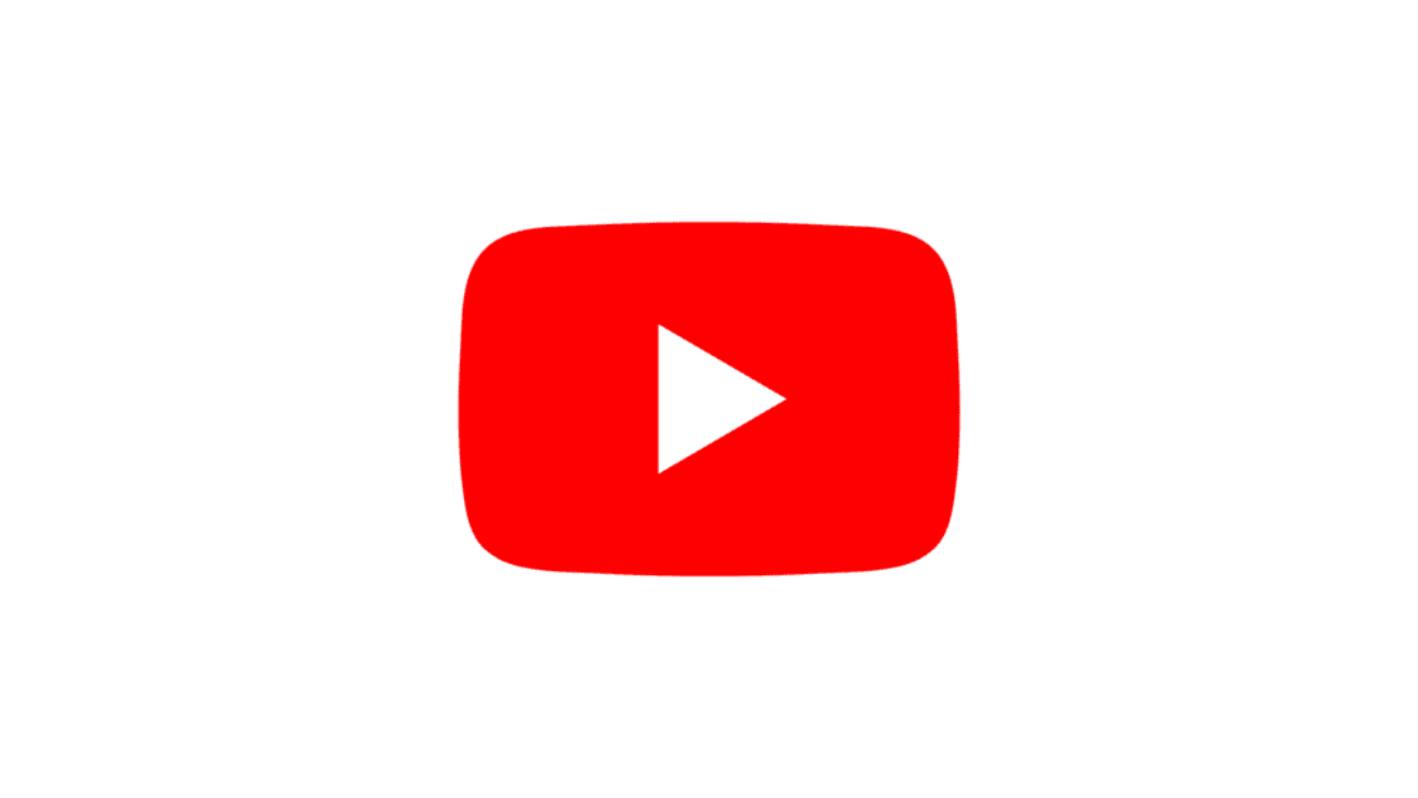 YouTube play button logo with red rounded rectangle and white triangle
