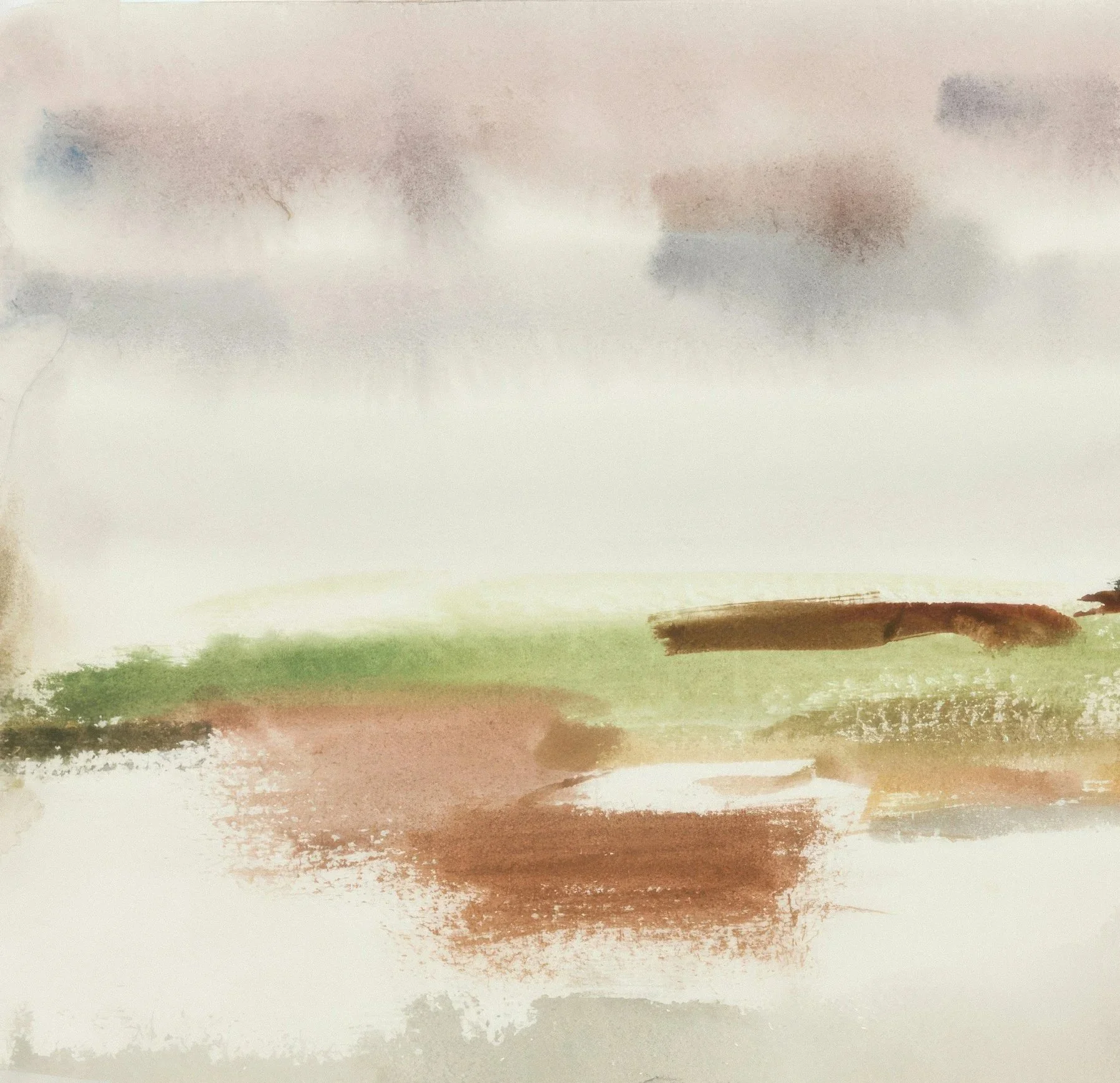 Abstract watercolor artwork representing relational counseling, attachment healing, and connection in therapy.