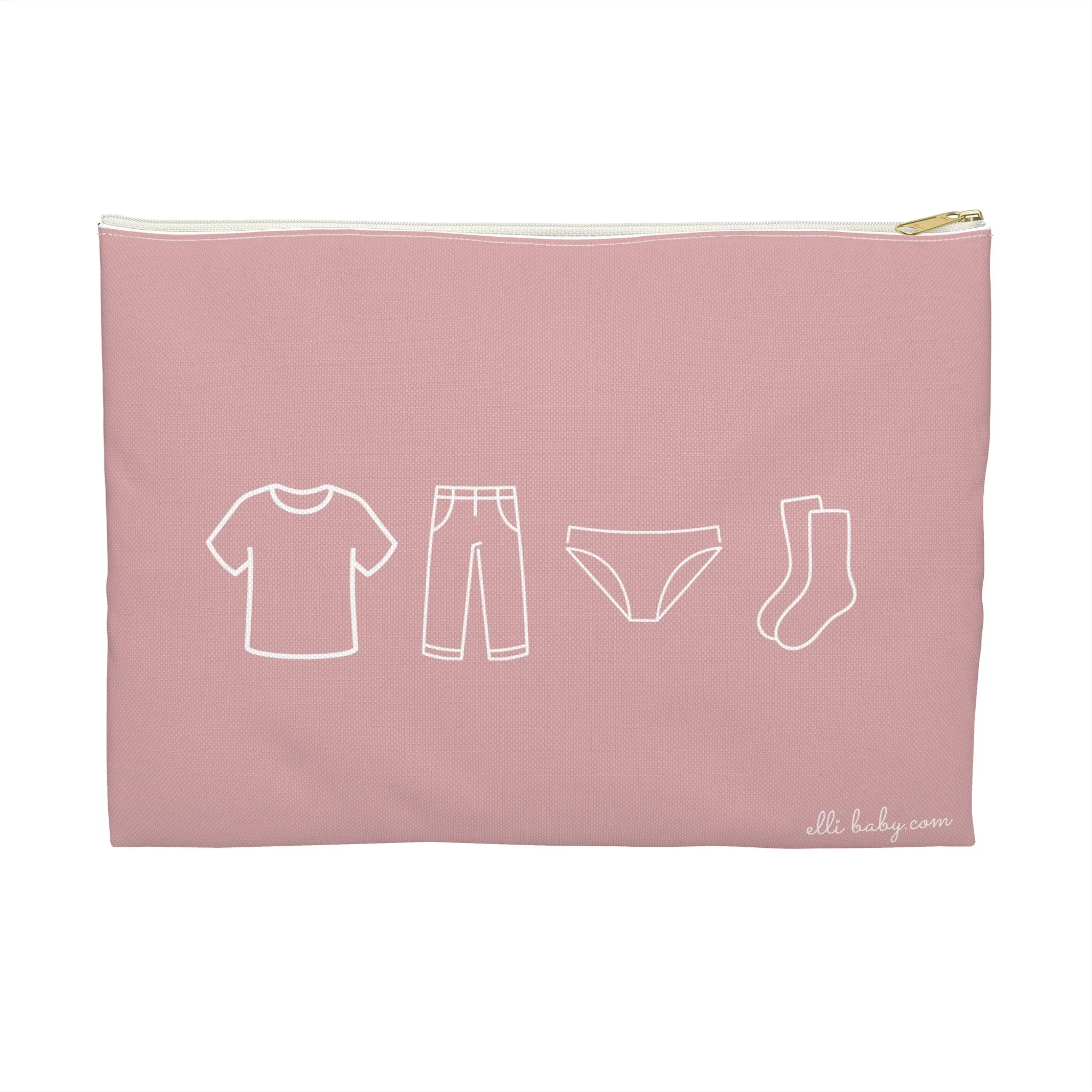 The Adrielle Daycare Extras Pouch ⎮ Dusty Rose