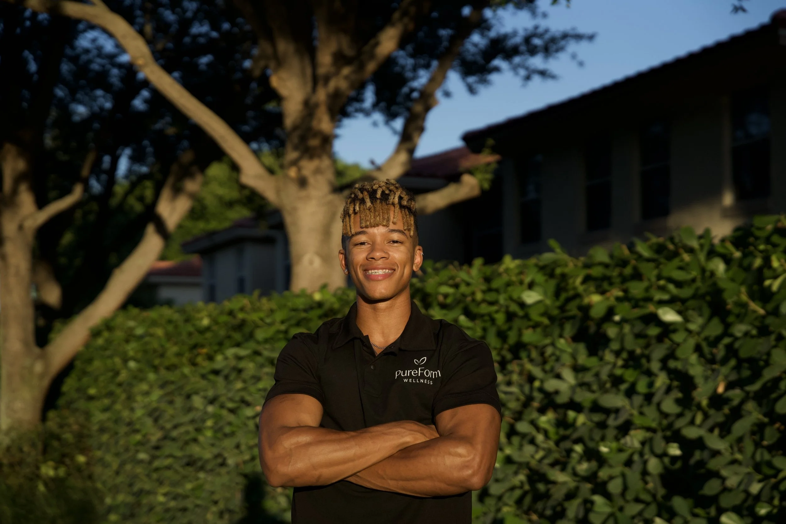 PureForm Wellness trainer Joel ready to help clients with in-home personal training, assisted stretching, and online coaching programs in Delray Beach, Florida