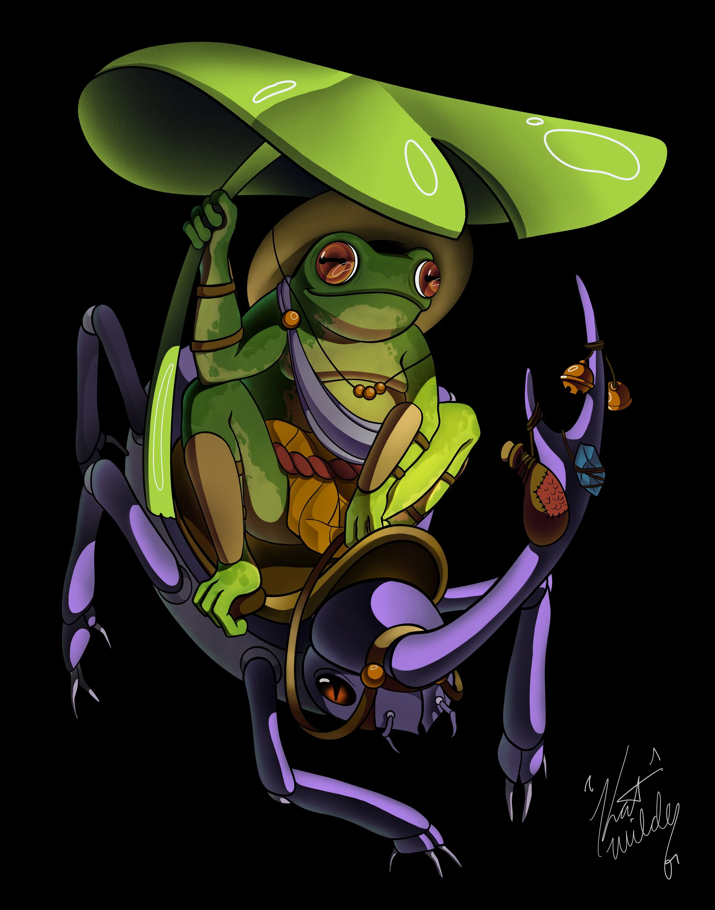 Frog Traveler Print