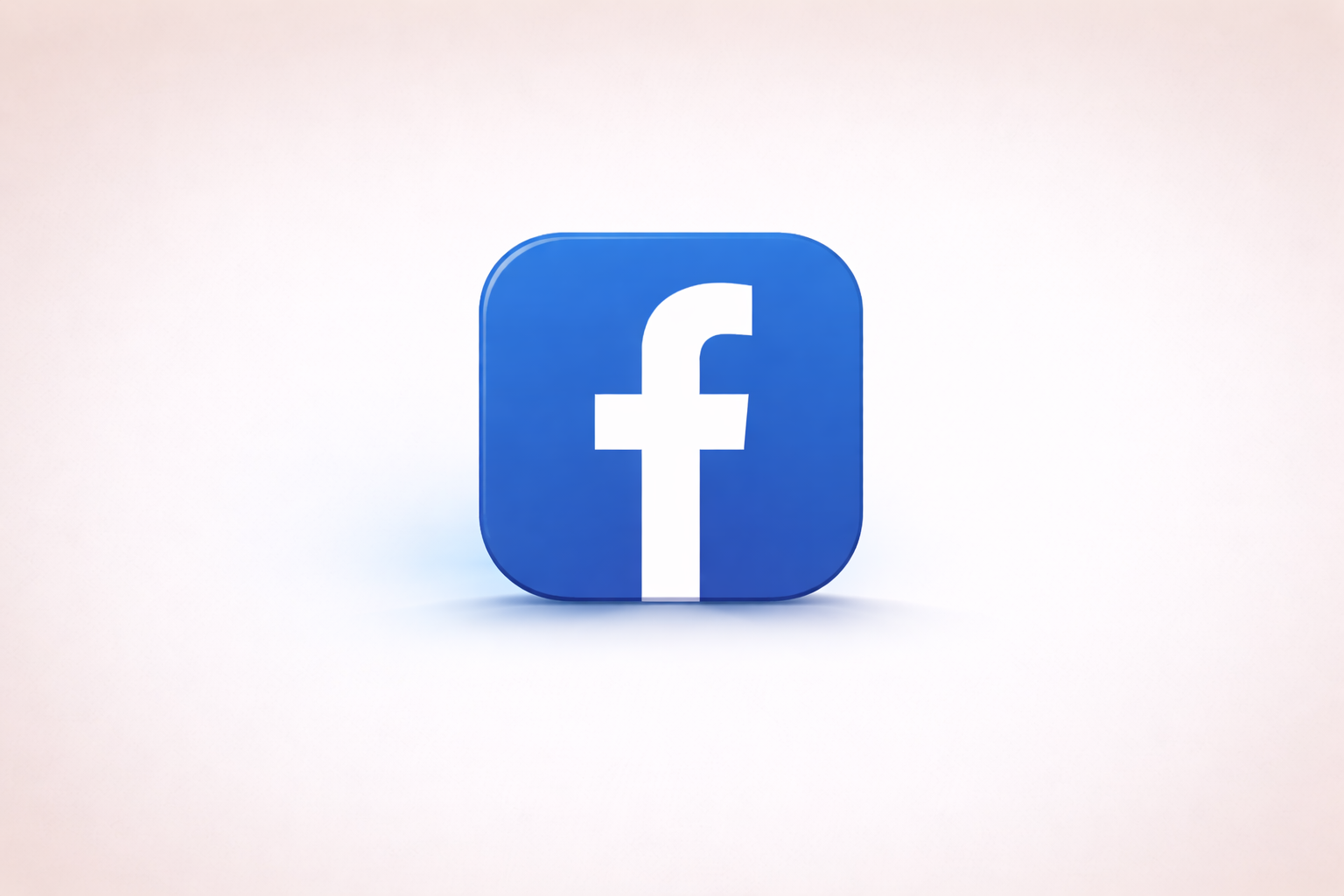 Facebook logo with a blue square background and a white lowercase 'f' in the center