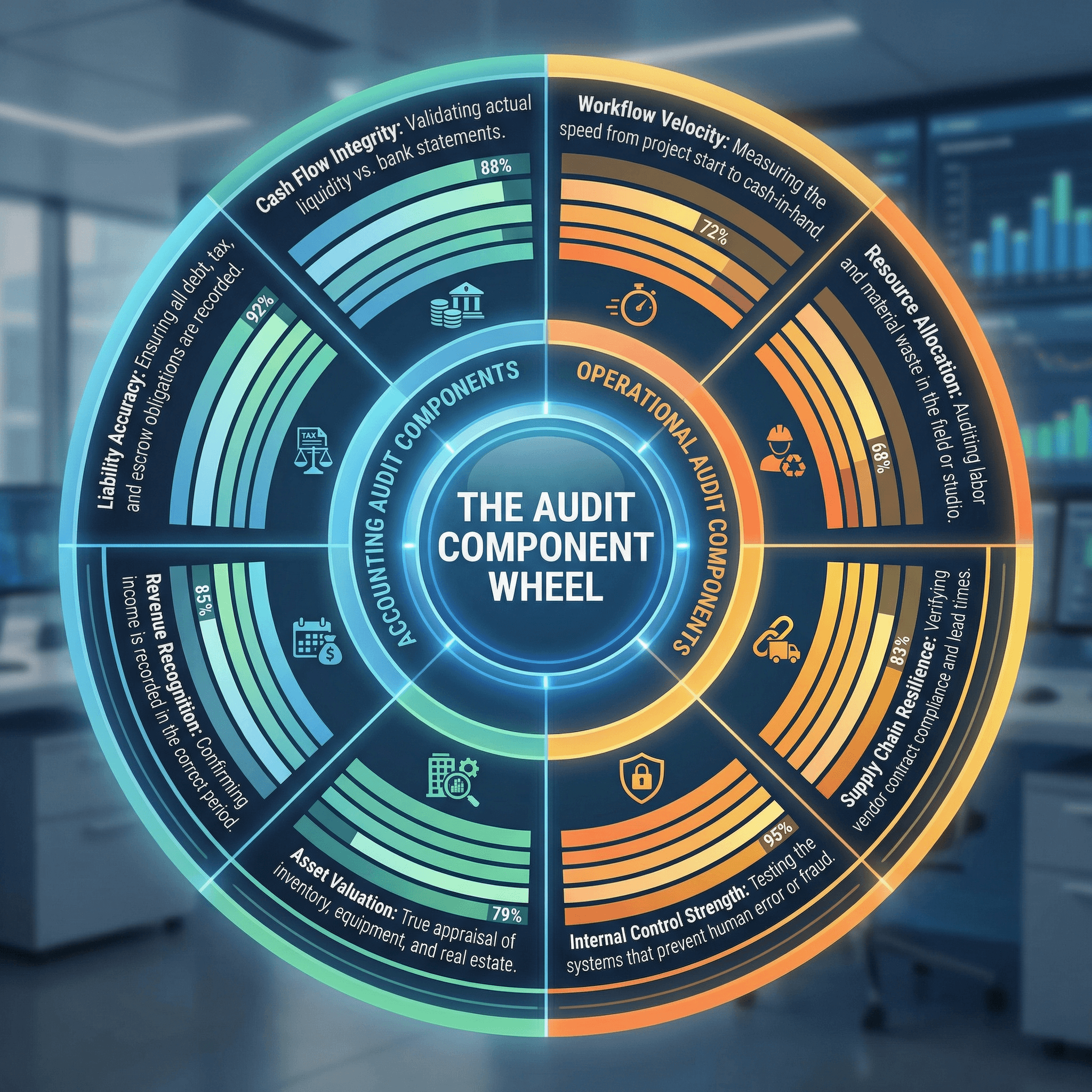 A clear architectural model being scanned to reveal a gold structural skeleton, symbolizing Zen Money’s ability to find the truth beneath a business's financial surface.
