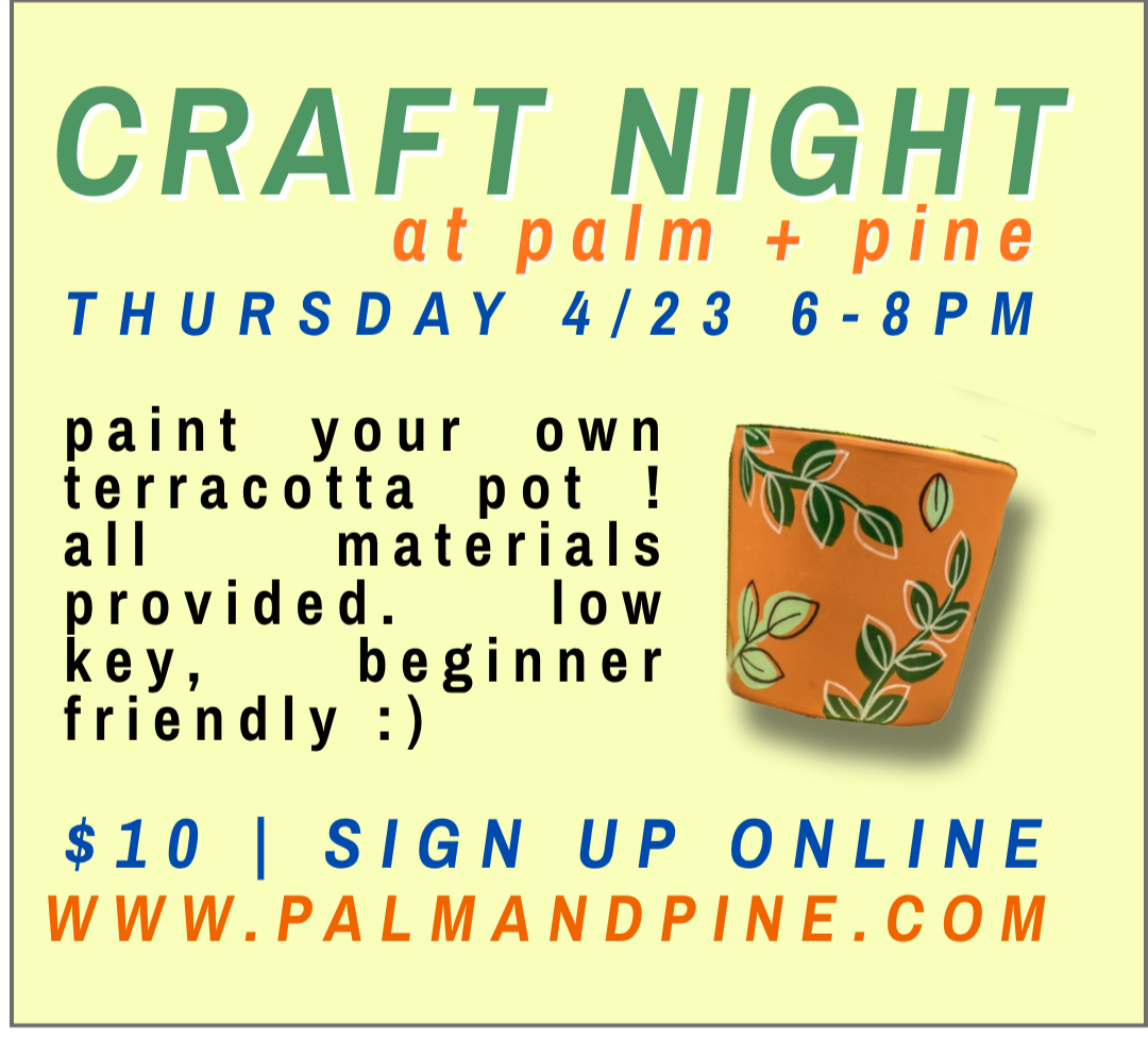 craft night! paint your own planter 