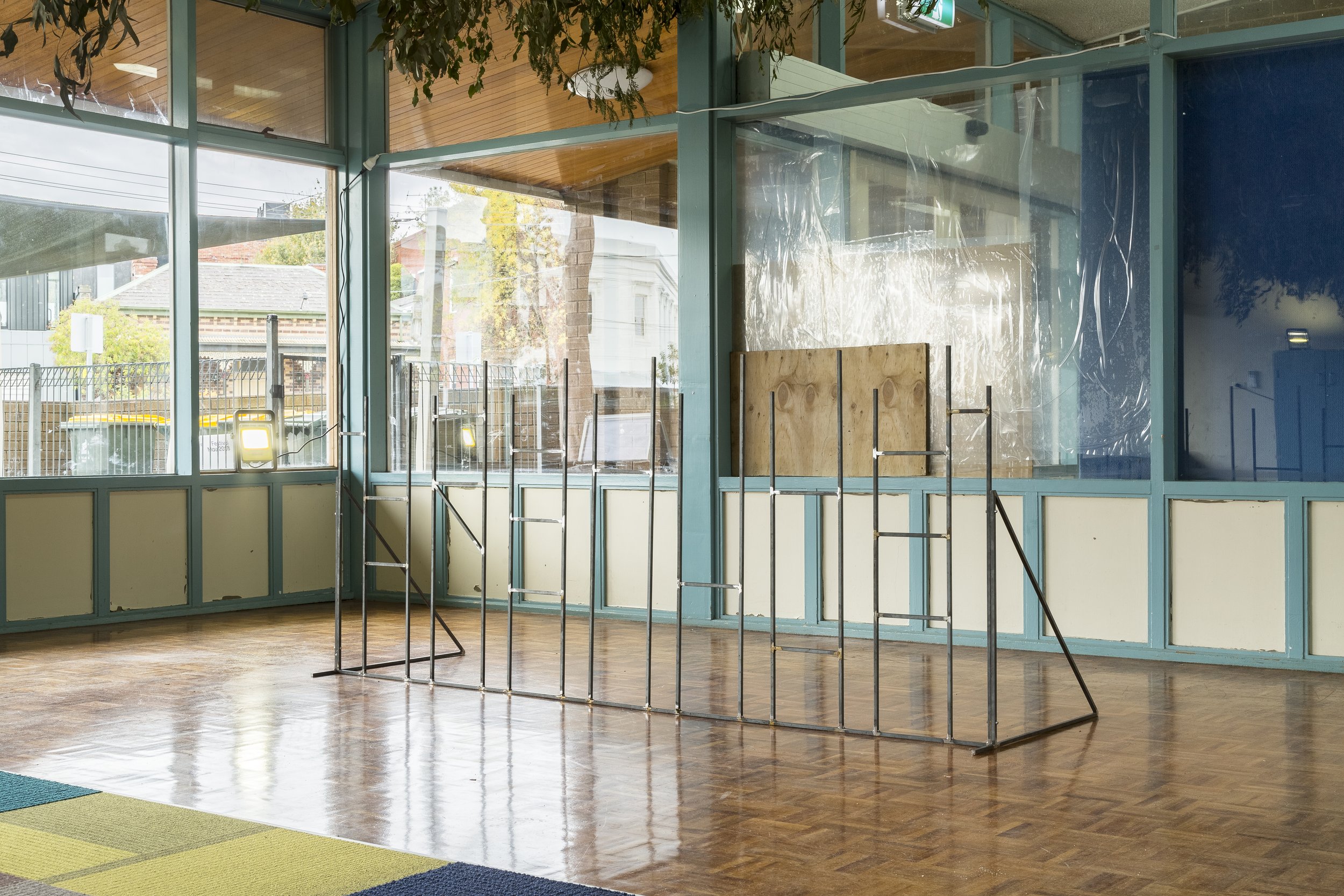 PRELUDE, 2018, steel, 220 x 950 x 700cm
Photo: Christo Crocker