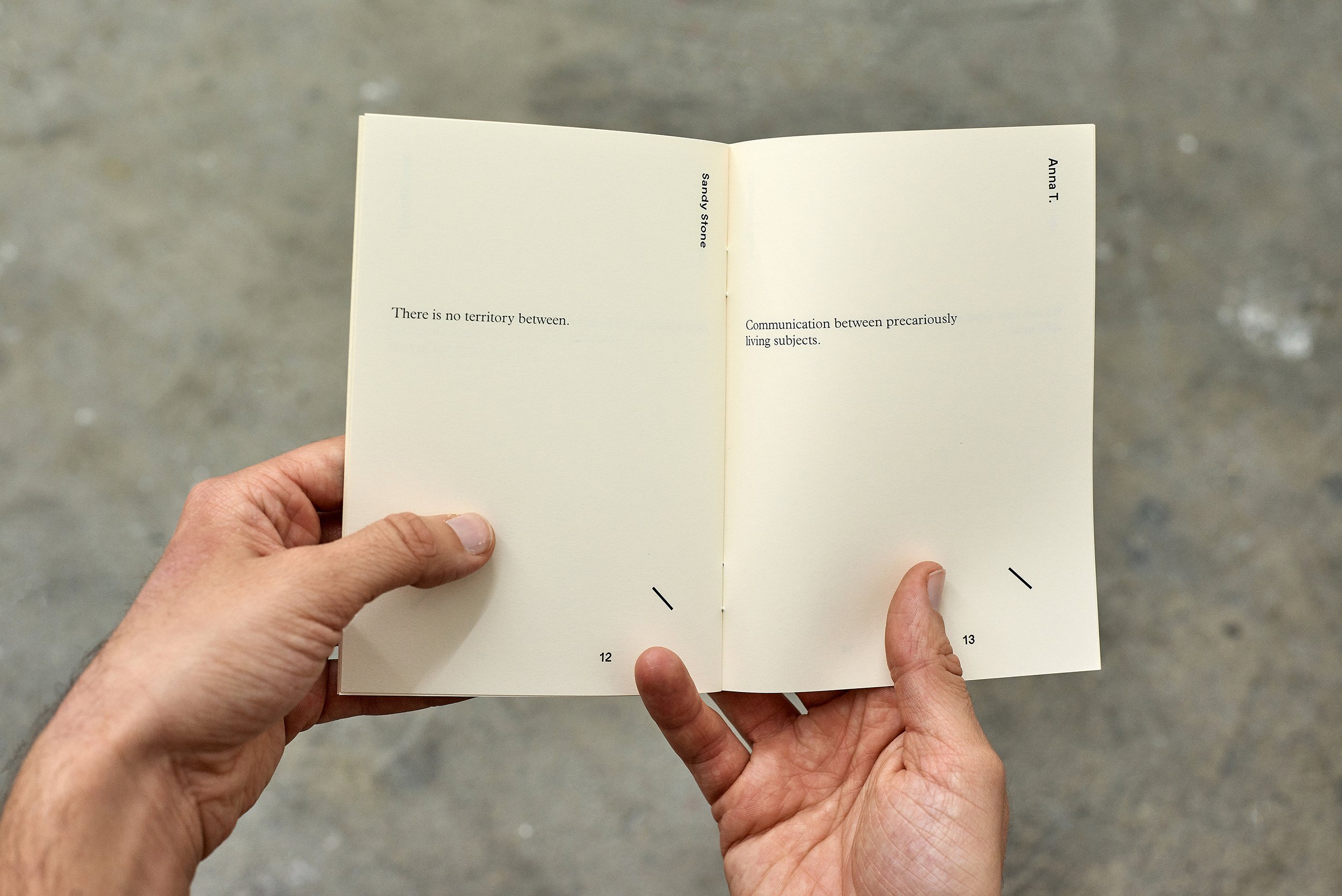 Some walls fall/out, 2017, series of 5 (Apparition, Ambiguity, Silence, Violence, Passing), Edition of 100. Photo: Fiona Susanto