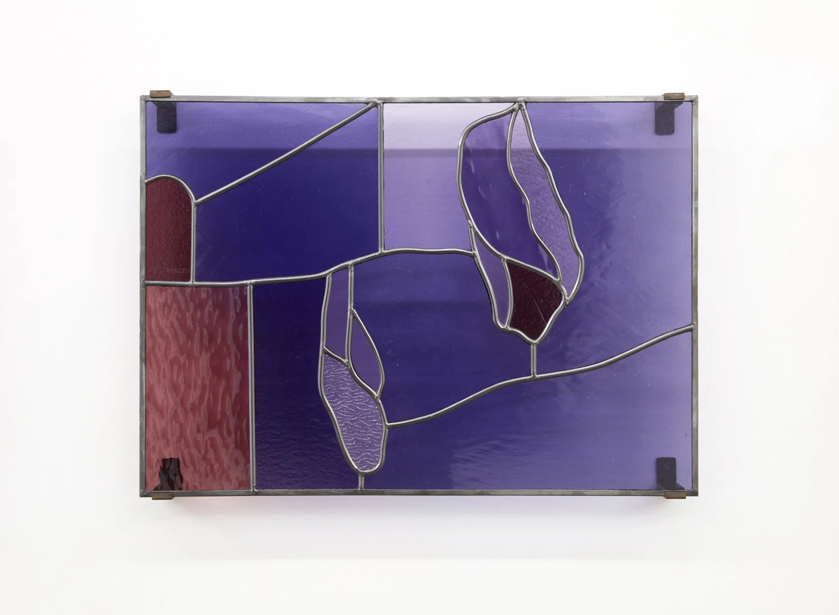 Idyll I–III, 2021, stained glass, 70 x 50 cm. Photo: Zan Wimberley