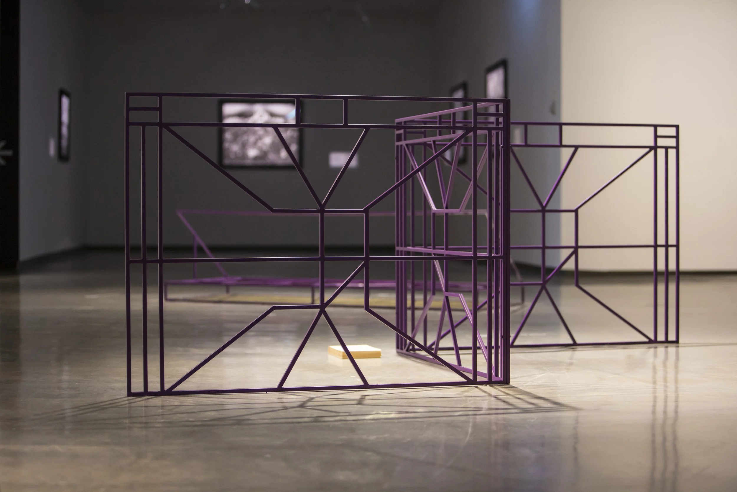 RE-RE-RE-, 2018, powder-coated steel, dimensions variable. Photo: Alex Davies