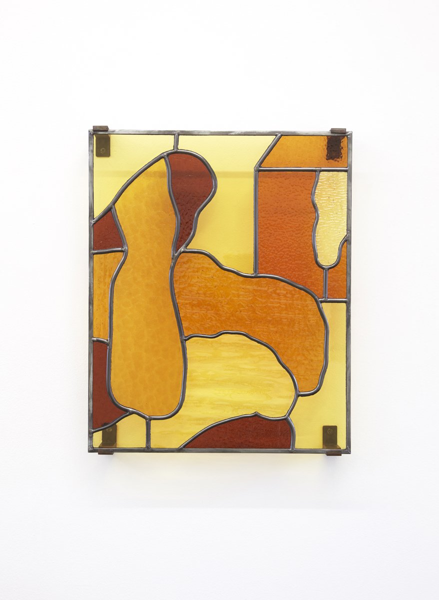 Cinder, 2021, stained glass, 44 x 54 cm. Photo: Zan Wimberley