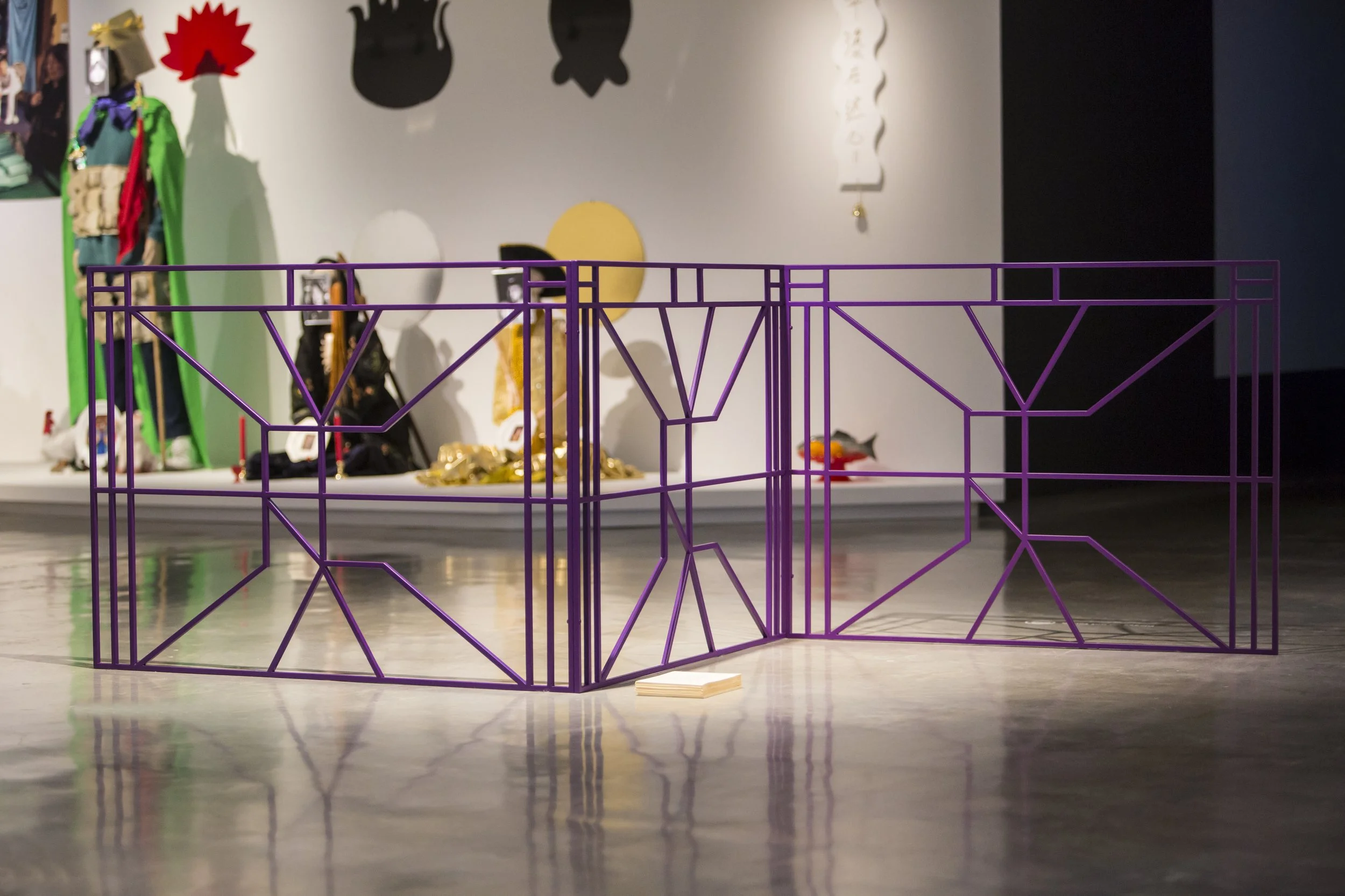 RE-RE-RE-, 2018, powder-coated steel, dimensions variable. Photo: Alex Davies