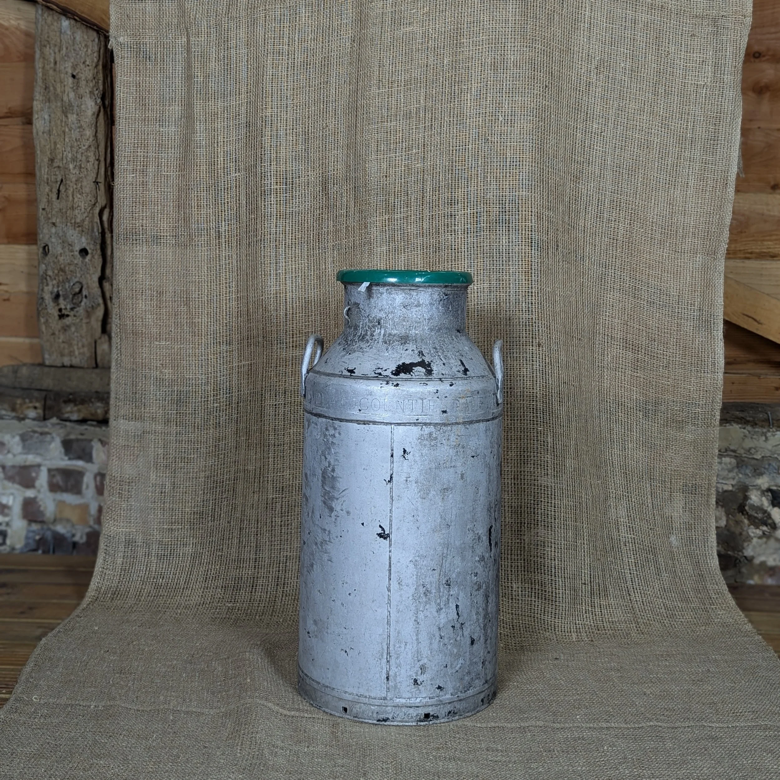 Large milk churn.

2 available.

H69cm W35cm.

£10 each.

Comes with bucket insert and chicken wire.