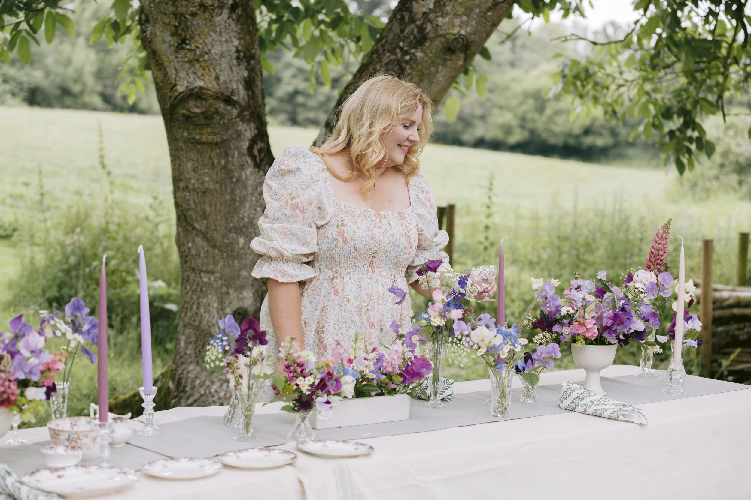 wedding styling services Wiltshire combining flowers and prop hire
