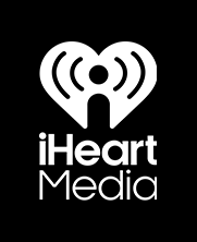 iHeartMedia logo with a stylized heart and radio wave symbol on a black background.