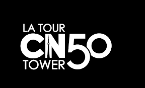 Black background with white text that reads 'LA TOUR CN50 TOWER'.