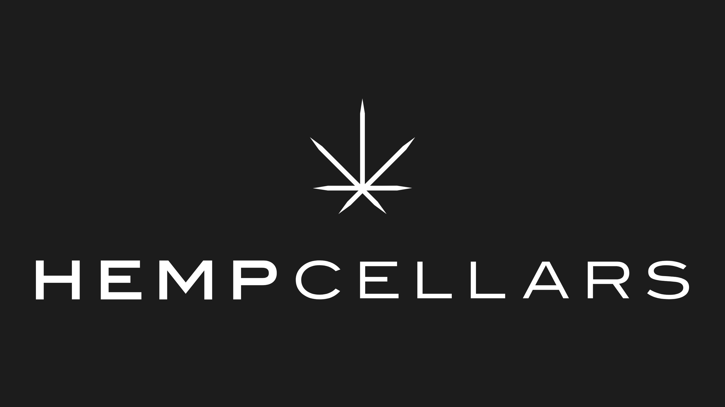 Black background with a white cannabis leaf graphic and the words 'HEMPCELLSARS' in white uppercase letters.