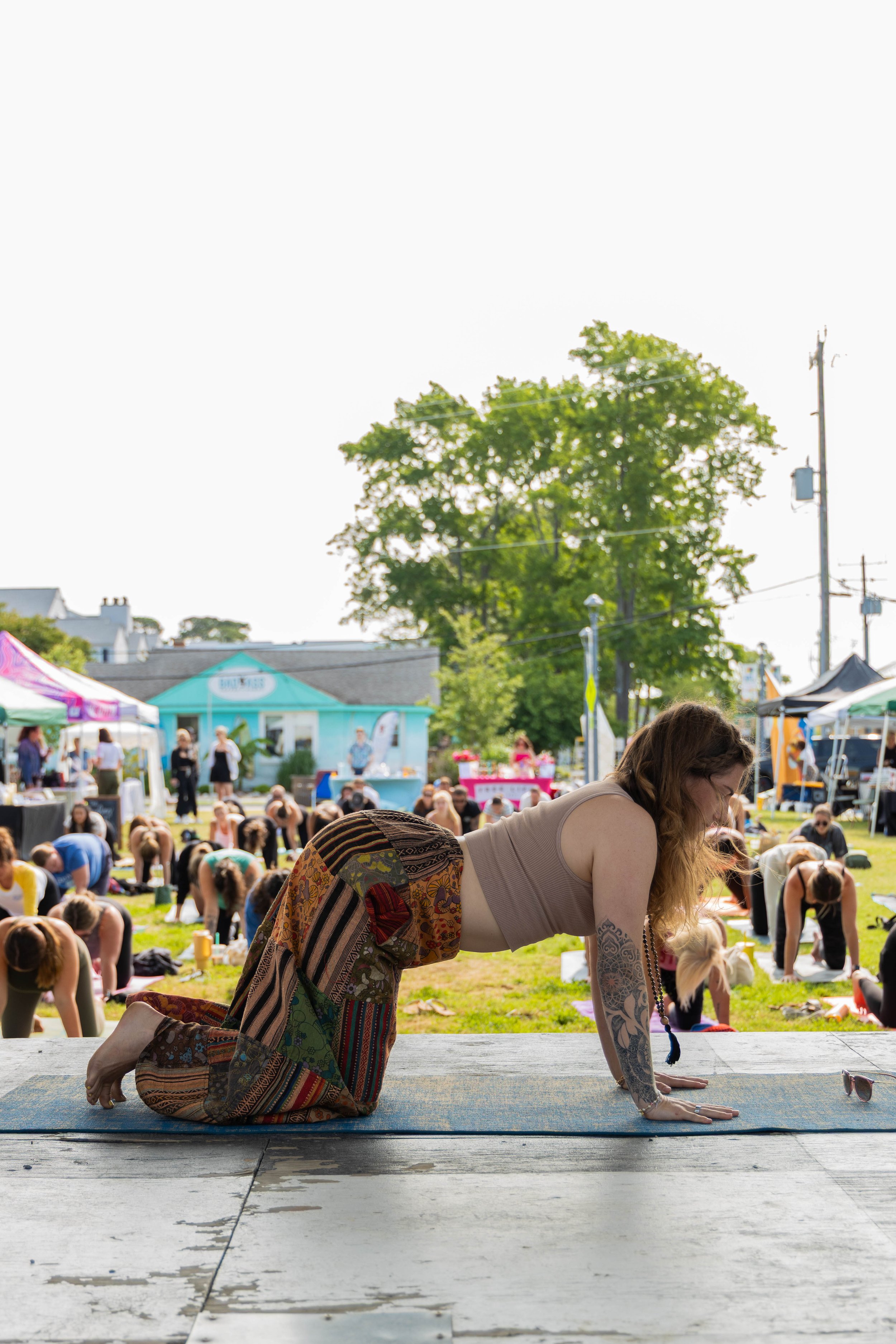 Wild Card Wednesday: Yoga on the Green with the Town of Duck