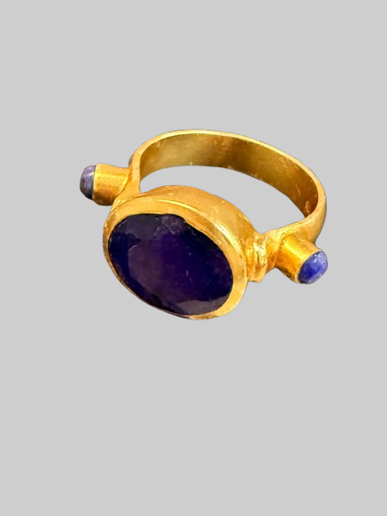 Lapis Lazuli Dual Accent Ring