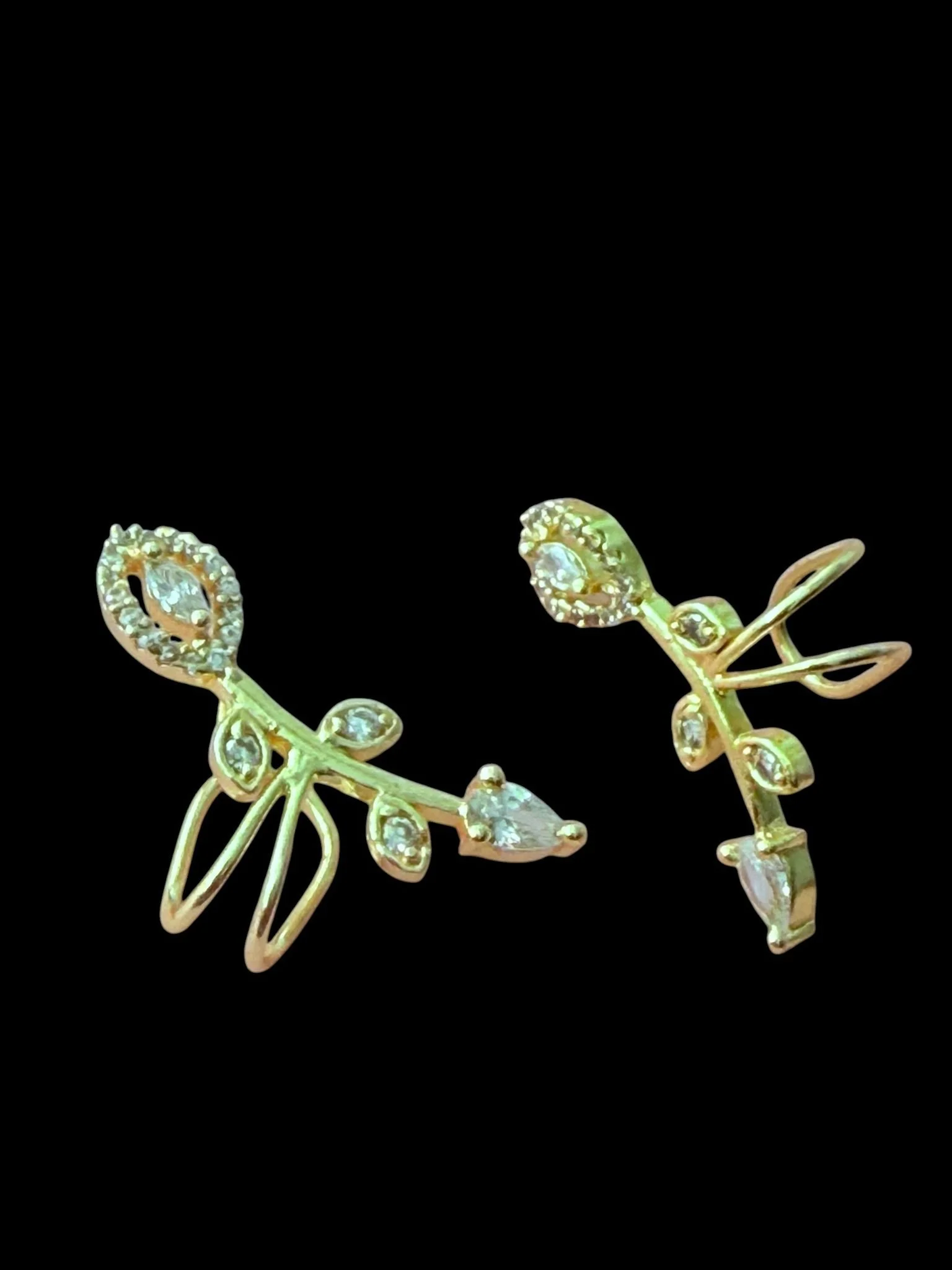 Dew Drop Vine Ear Cuffs
