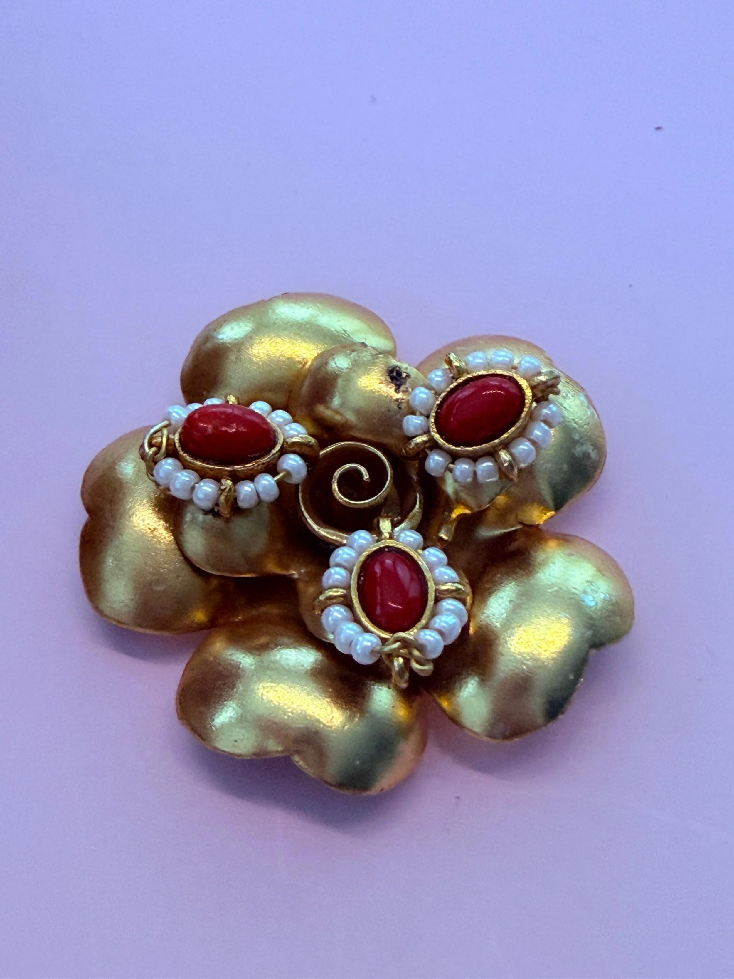 Coral Bloom Statement Pendant