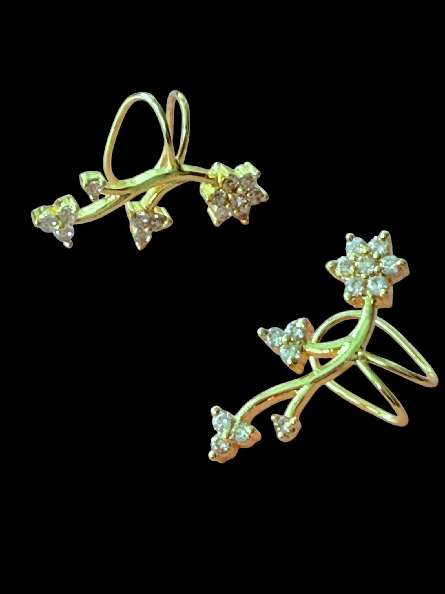 Blossom Vine Ear Cuffs