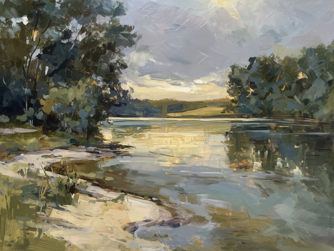 Olive Light Along the Bank — Reflected Light Large.jpeg