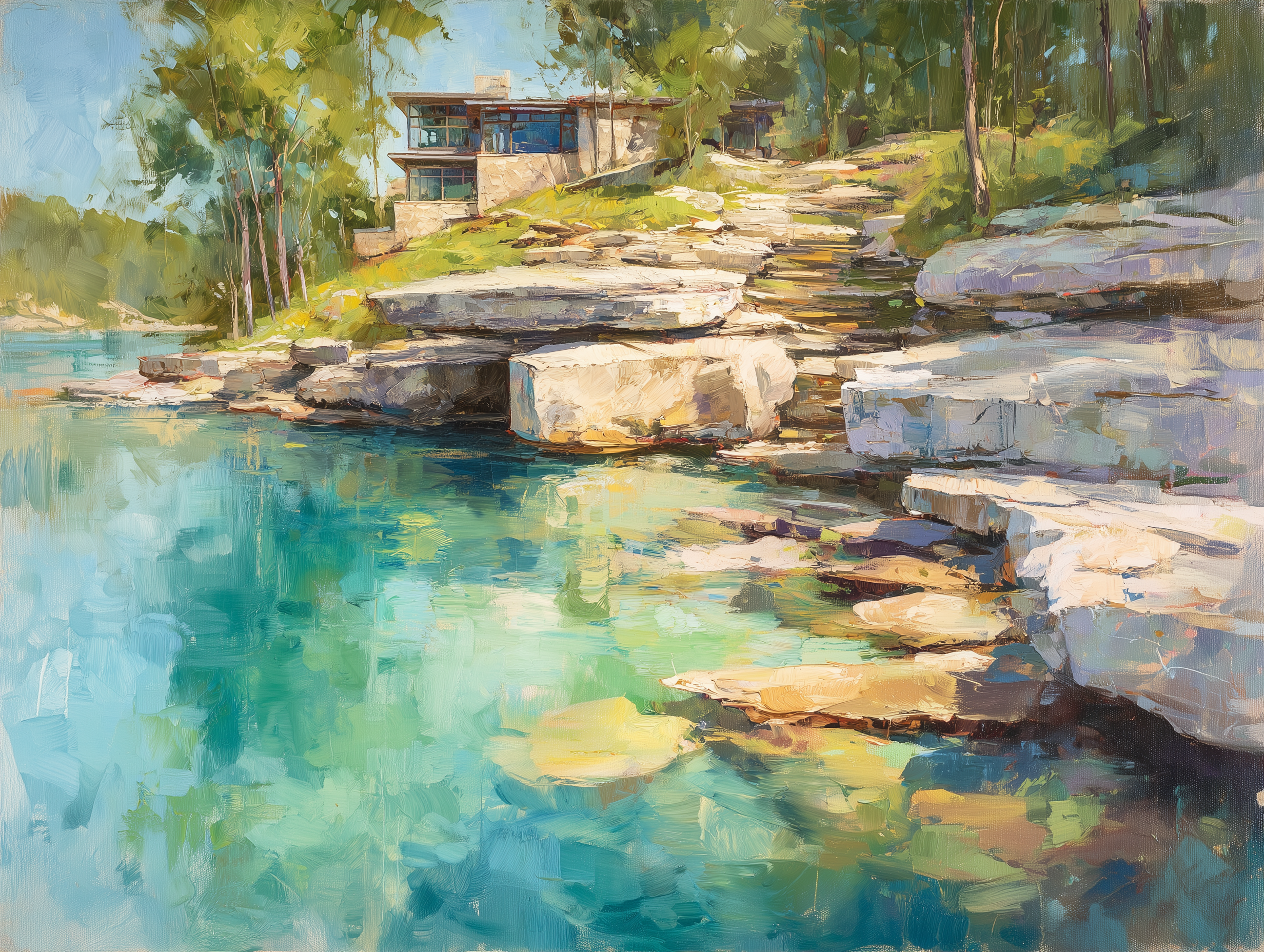 Norris Lake - Rock Shelf, Clear Water