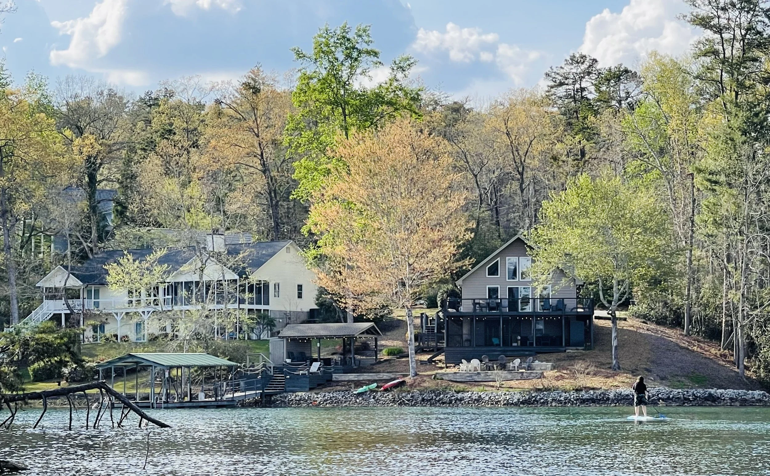 Why I Started Painting Lake Houses From the Water