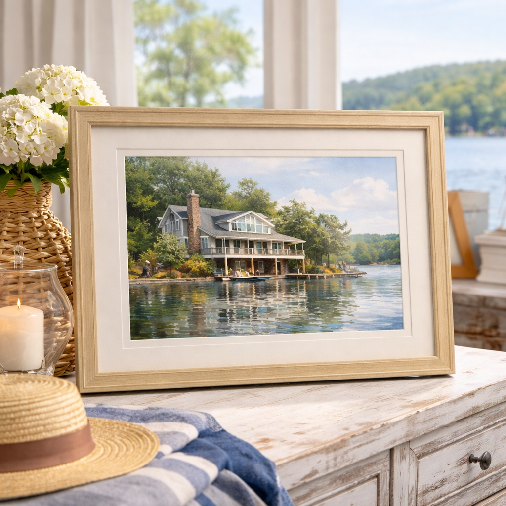 Turn Your Favorite Lake House Photo Into Framed Artwork