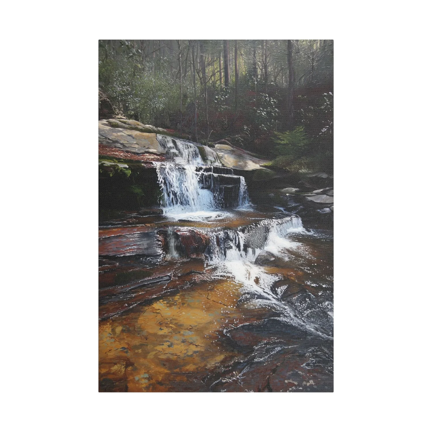 Quiet Copper Run hidden South Carolina lake canvas print