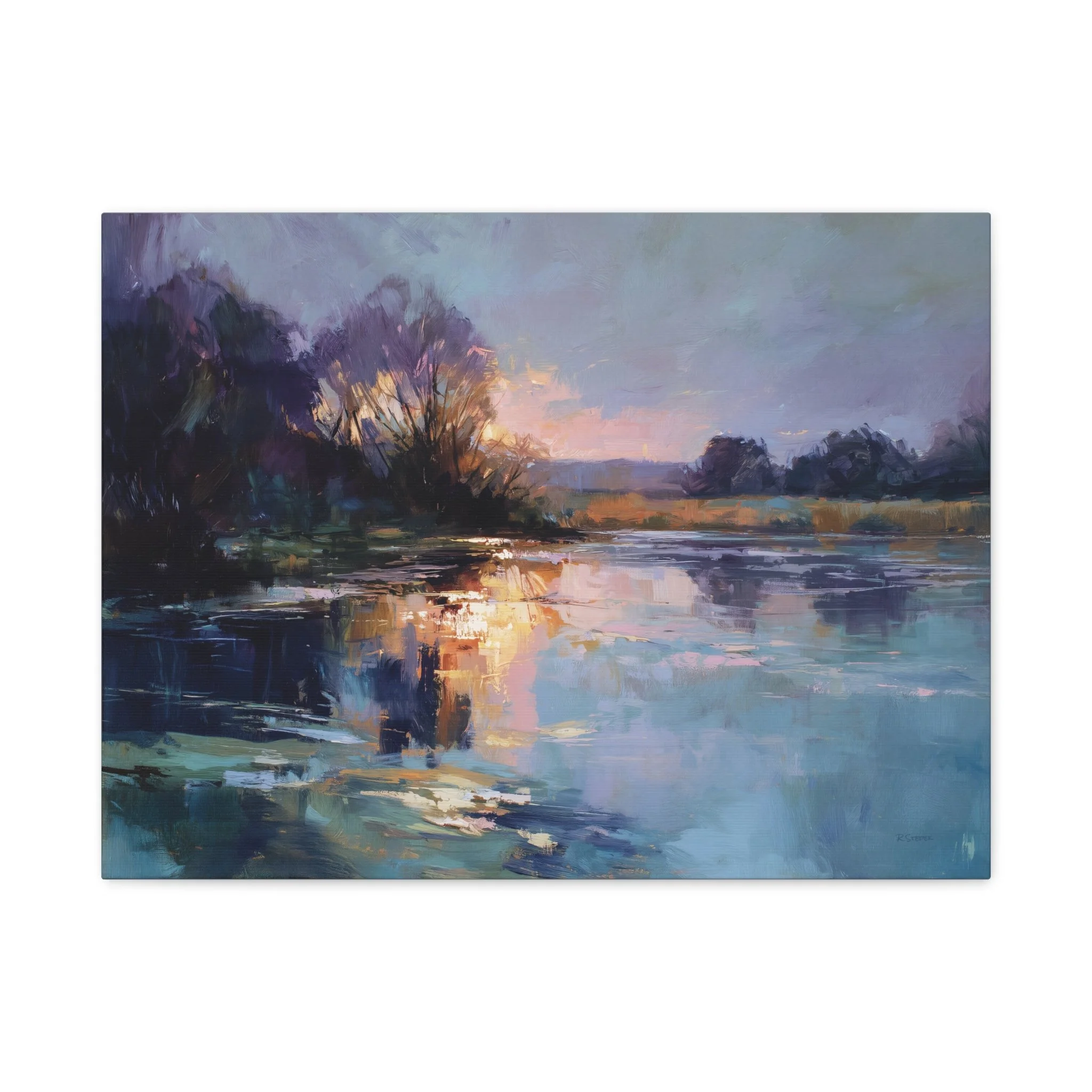 Violet–Gold Break — Reflected Light